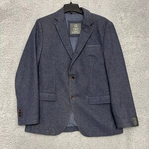 Bugatti Sport Coat Mens 50R Blue Casual Office Career Jacket Blazer Suit Jacket